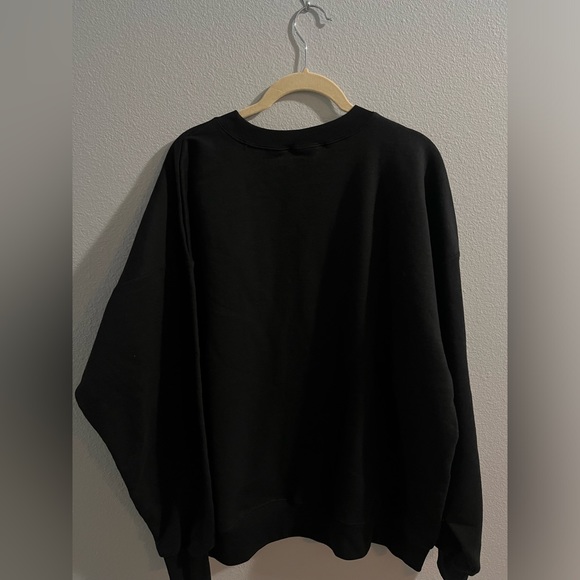 HWLF | Black Crewneck with Yellow Heart Graphic NWOT Size XL - Picture 3 of 4